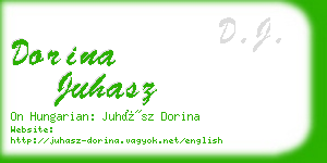 dorina juhasz business card